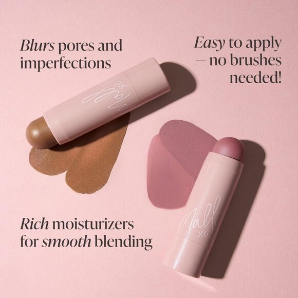 Mally Beauty Shimmer Shape & Glow Plus Face Defining Stick* ~ OH SO ROSY NIB - Picture 9 of 11